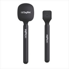 Wind noise reduction mic adapter with foam shield

