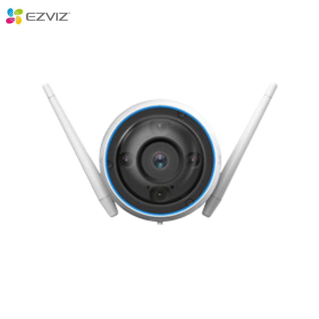 exviz h3 cctv camera with two antenna-fron t view with camera
