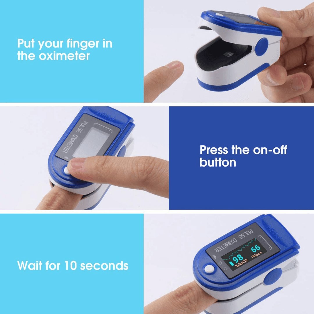 Fingertip Pulse Oximeter, LK87 Accurate Automatic Digital Oximeter Finger SpO2 Blood Oxygen Saturation - Brother-mart