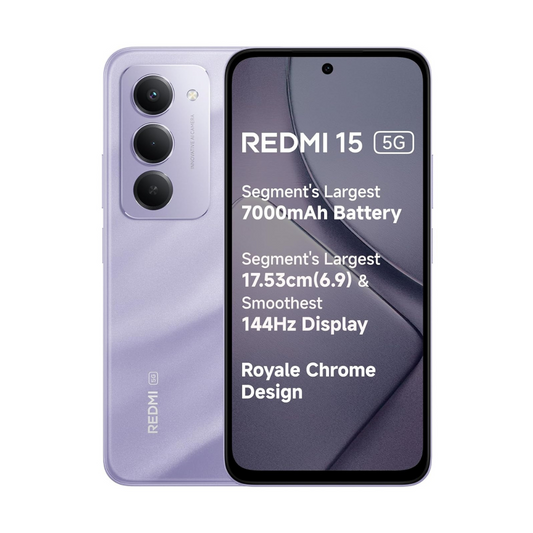 Shop now Xiaomi Redmi 15 4G immersive 6.9 inch display