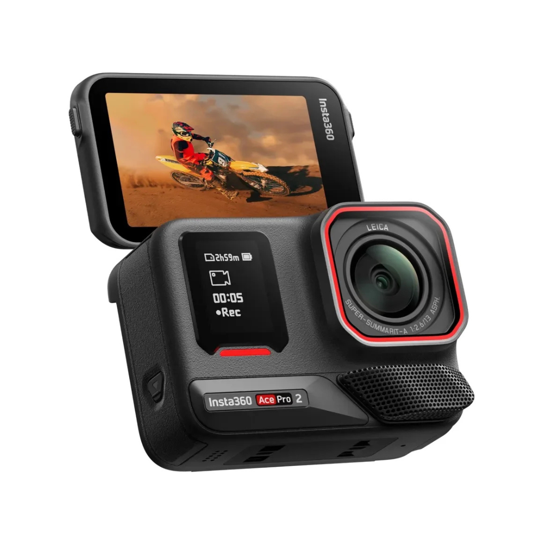 Buy Now Insta360 Ace Pro 2 Leica edition action camera with 50MP photo capture, low light enhancement, dual AI image processing and professional grade optics