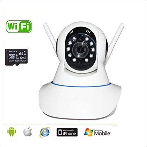 Home Security IP Camera Wireless Surveillance Camera Wifi Night Vision Dual Antenna - Brother-mart