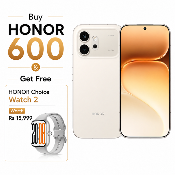 Buy HONOR 600 & Get Free Honor Choice Watch 2