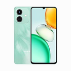 Honor Play 10 Smartphone with green back and screen displaying colorful design on a white background