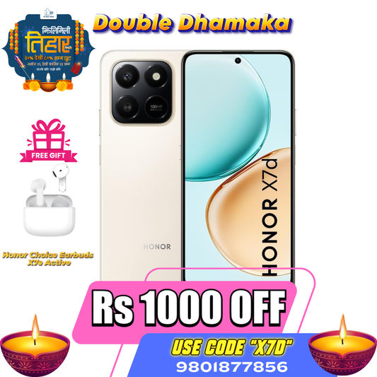 Get Honor X7d 4G best value smartphone at Offer Price in Tihar
