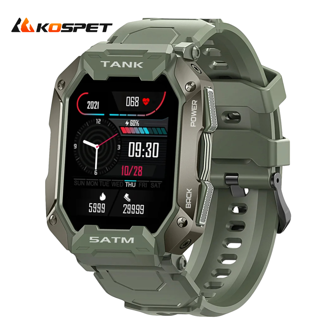 KOSPET Smart Watches for Men, Waterproof Outdoor Sports Bluetooth Smartwatch  (Answer/Make Calls), AI Voice Assistant,Message Notification,Long Battery  Life, Compatible for Android and iOS(Black) - Walmart.com