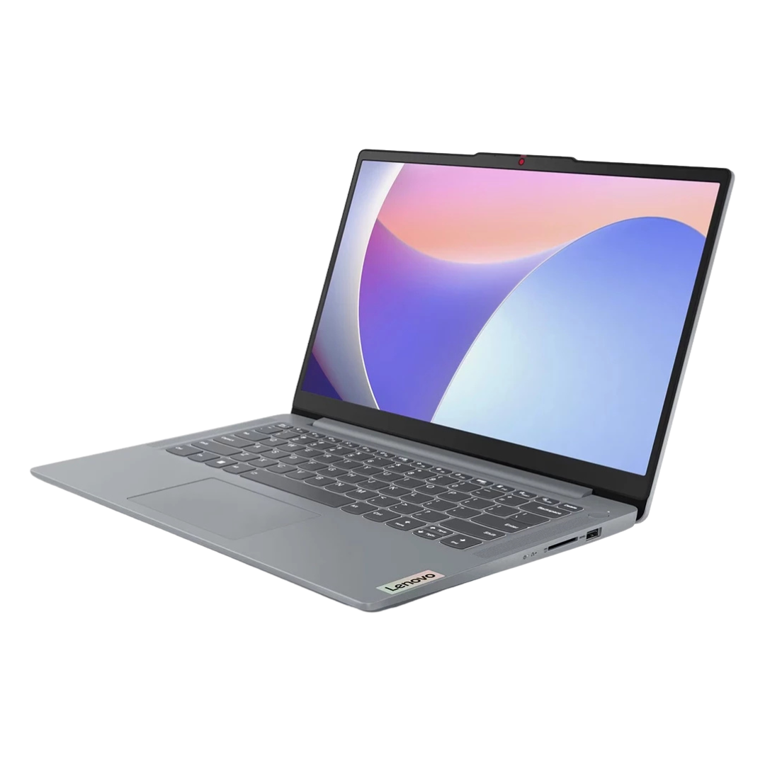 Shop Lenovo IdeaPad Slim 3 14IRU8 lightweight laptop with 8GB DDR5 RAM and 512GB PCIe NVMe SSD for fast daily performance