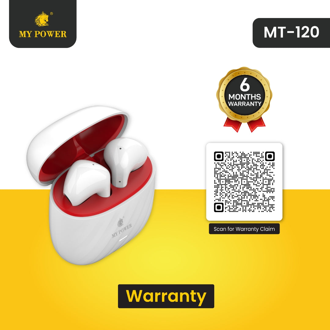 My Power MT 120 Bluetooth earbud warranty