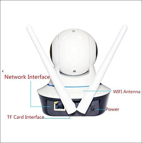 Home Security IP Camera Wireless Surveillance Camera Wifi Night Vision Dual Antenna - Brother-mart