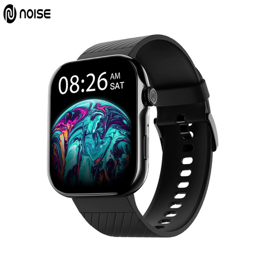 Noise ColorFit Ultra 3 Bluetooth Calling Smartwatch with 1.96 AMOLED Display, Premium Metallic Crown,