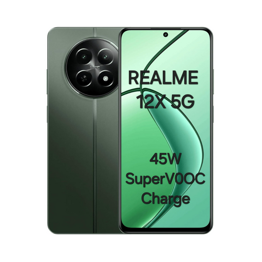Realme 12X 5G 5000mAh battery with 45W SUPERVOOC charger