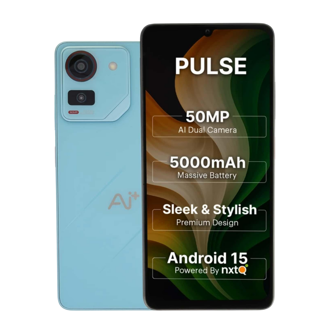 Buy Now Ai+ Pulse smartphone with AI camera technology capturing sharp vibrant photos and HD video