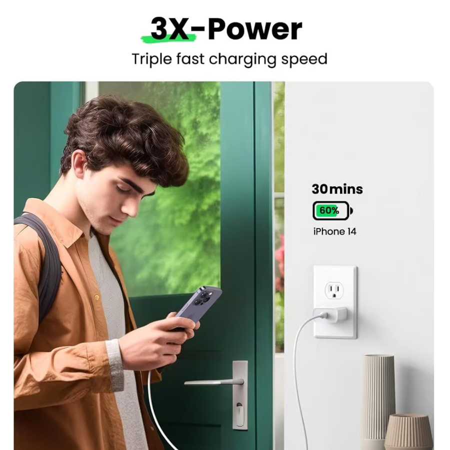 UGREEN 20W USB-C PD Fast Charger for Quick Charging
