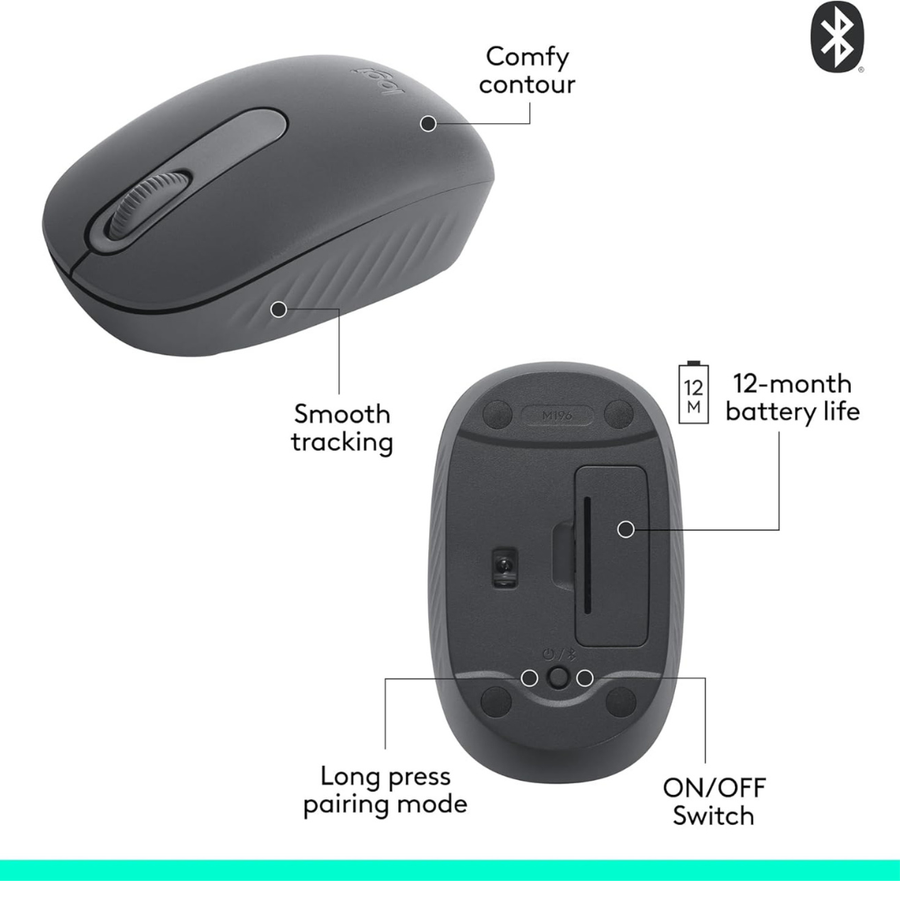 Logitech M196 Wireless Bluetooth Mouse