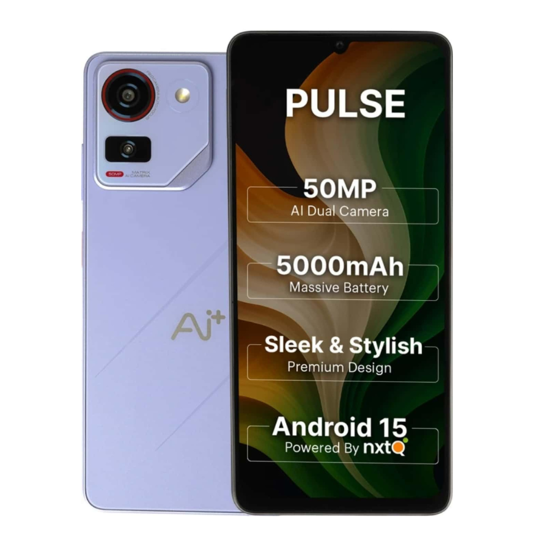Shop Now Ai+ Pulse smartphone with Unisoc T615 chipset reliable speed for apps games and multitasking