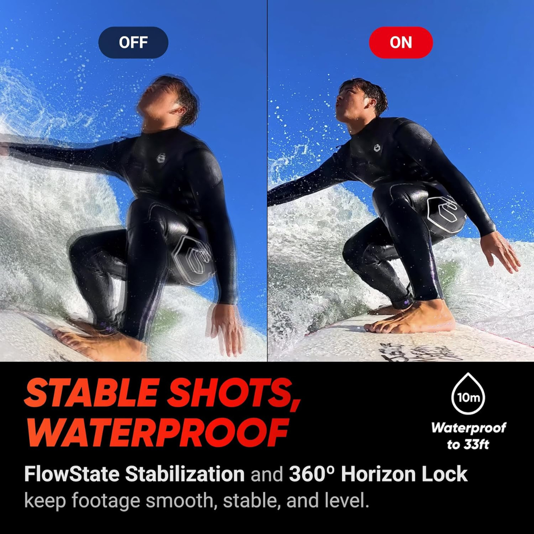 Get Insta360 Ace Pro waterproof 8K camera for surfing diving and water sports