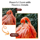Buy Now vivo X300 Pro 5G professional camera phone image highlighting gimbal stabilization adaptive zoom flash and light spot fusion technology