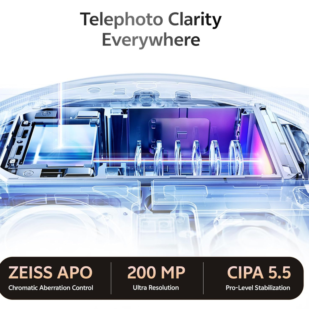 Buy Now vivo X300 Pro 5G selfie camera image showing 50MP ZEISS ultra wide front camera with autofocus for vlogging and video calls