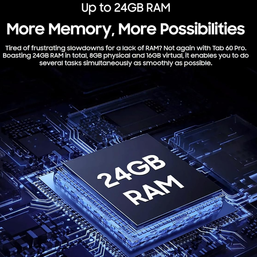 Get latest Blackview Tab 60 Pro 8GB RAM tablet with smooth multitasking and gaming performance