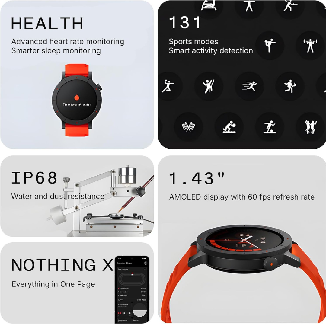 Buy now CMF by Nothing Watch 3 Pro smart watch with IP68 protection against sweat and splashes