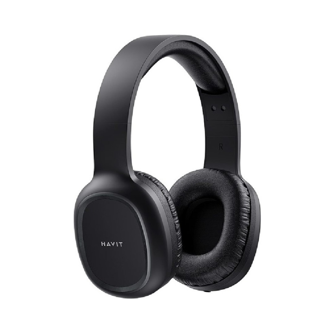 Shop now Havit H2590BT Bluetooth headphone with noise reduction mic pure bass sound lightweight design 10m wireless range and multimedia buttons