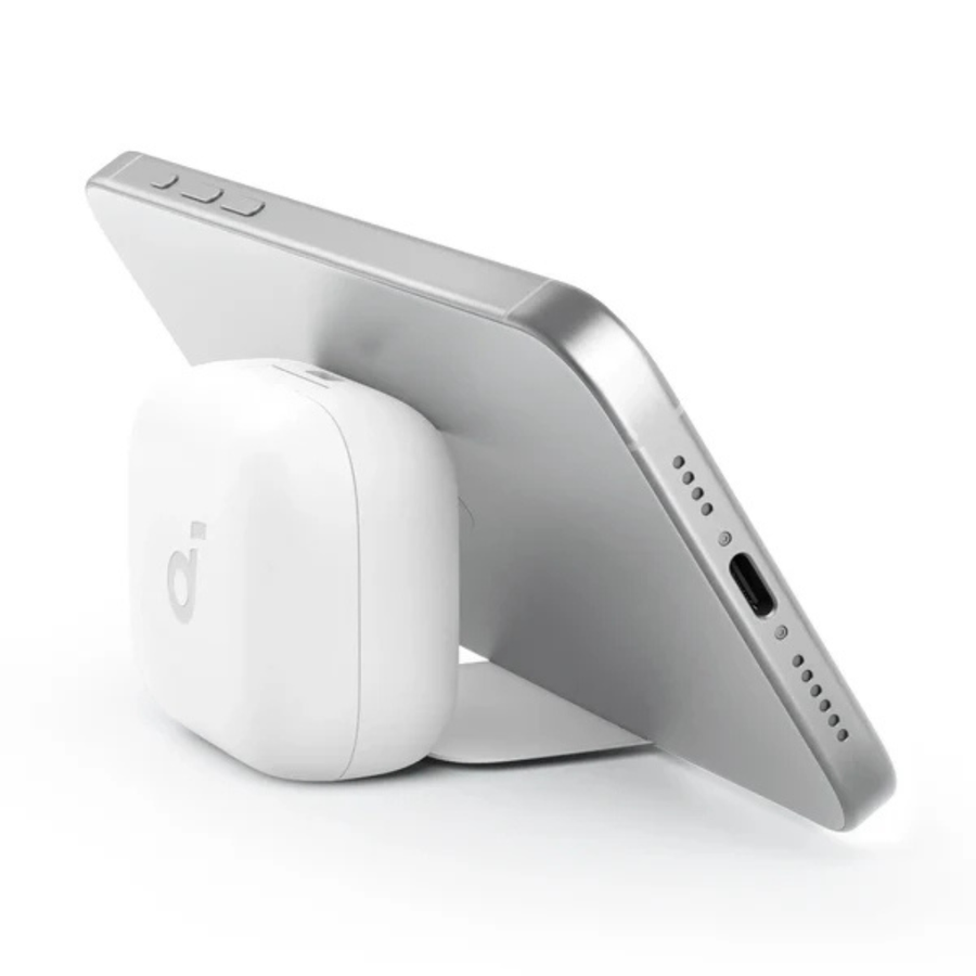 Get Soundcore R50i NC earbuds with hidden phone holder on charging case for enhanced convenience