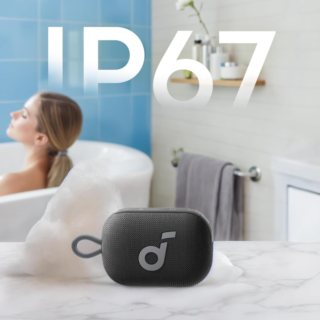 Get Soundcore Select 4 Go mini floating Bluetooth speaker with crystal clear audio and long-lasting 20H battery life