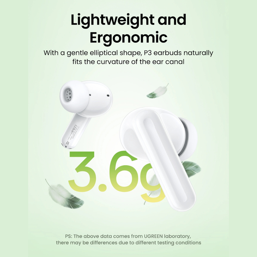 Buy now UGREEN HiTune P3 earphones delivering 28h long-lasting playtime and powerful audio
