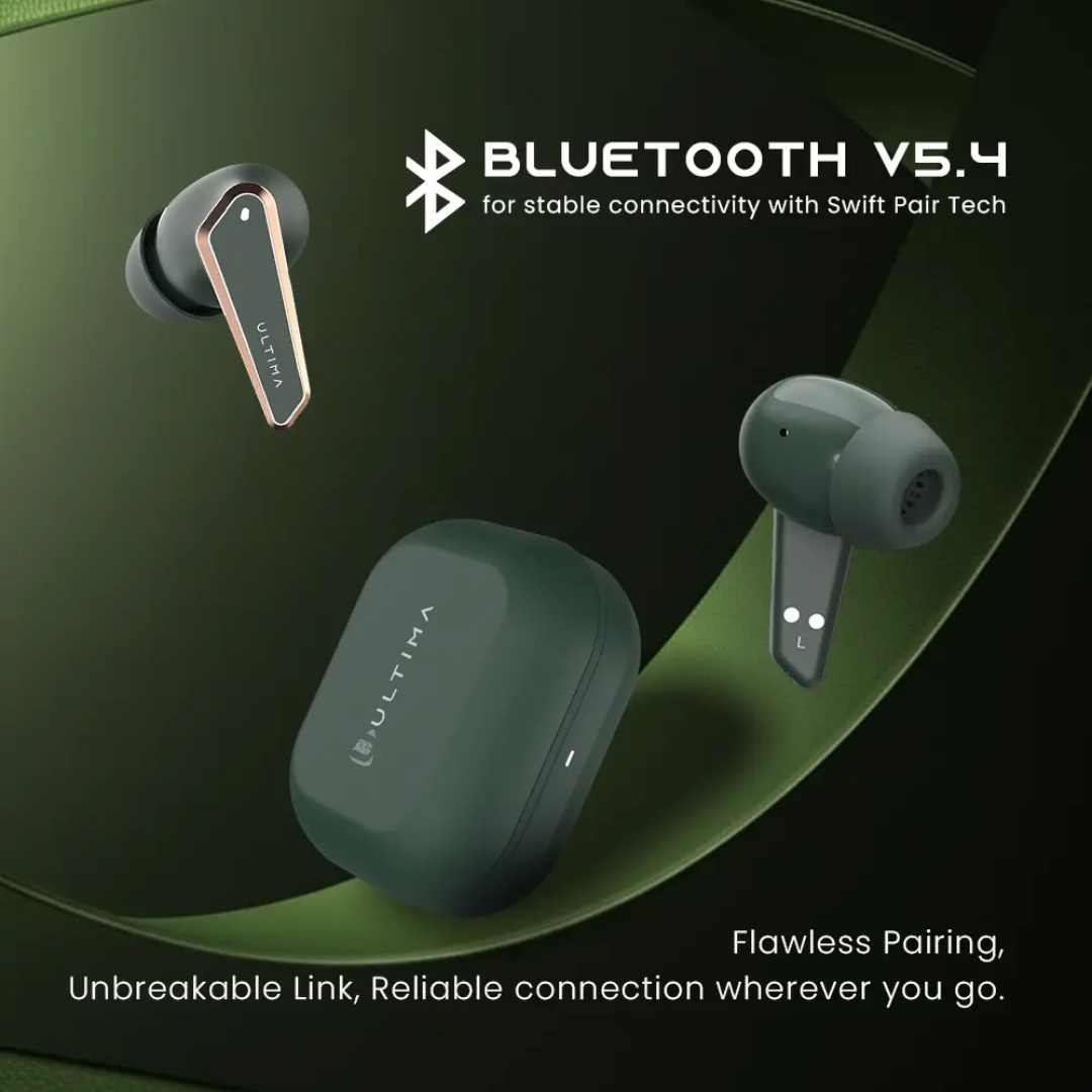 Get Ultima Boom X1 Pro water resistant earbuds with IPX5 rating for sports and outdoor use