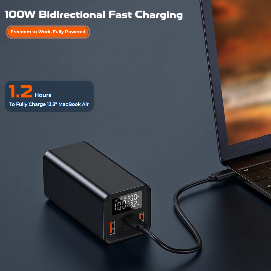 Get 20,000mAh Ultima Boost 20K Ultra Max powerbank with LED power status screen and smart temperature control buy now Nepal