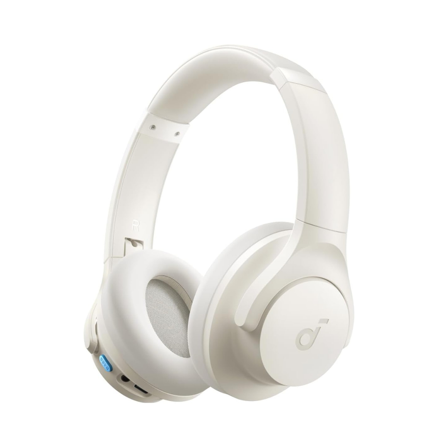 Get Soundcore Q11i Hi-Res Bluetooth Headphones with over ear comfort, premium plastic build, lightweight design, rich sound quality and all-day battery life perfect for travel and office use.
