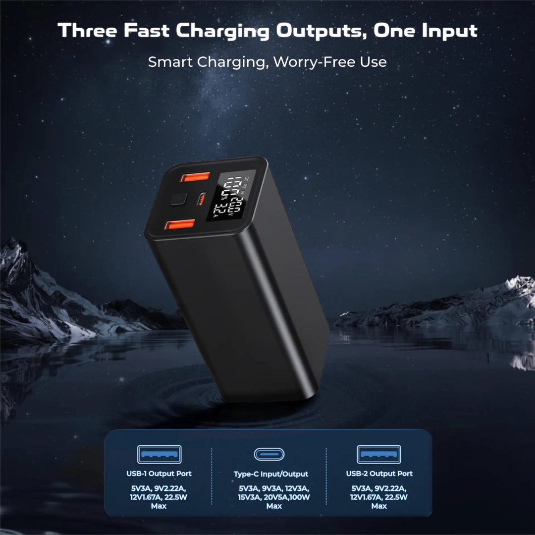 Buy now best 100W powerbank in Nepal Ultima Boost 20K Ultra Max fast charging for gaming phone tablet and laptop
