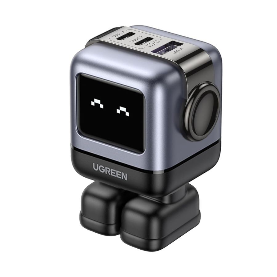 Get UGREEN robot charger with LED face screen 65W fast GaN charger for gaming consoles