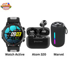 Ultima Active Smartwatch, Atom 320 earbud and Marvel Speaker Huge Combo