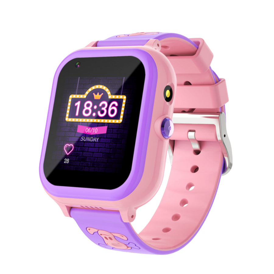 Kids Smartwatch with a pink and purple design