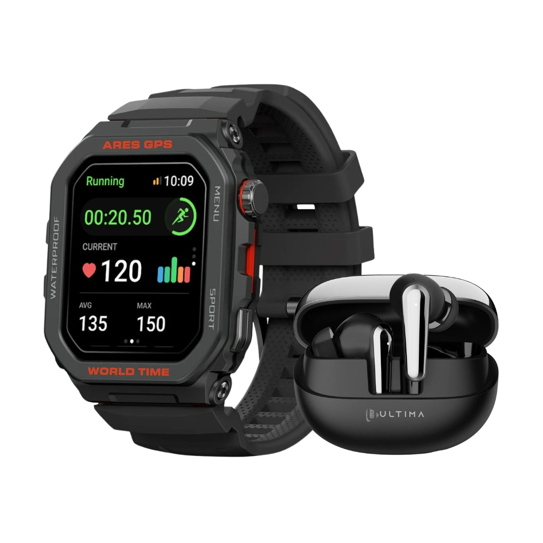 Zeblaze Ares GPS Smartwatch and Ultima Prime 1.0 earbud Combo Price in Nepal