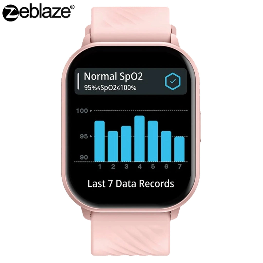 Zeblaze GTS 3 IPS Display Bluetooth Calling Smartwatch,  15 Days Battery Life, 100+ Professional Sports Modes, 100+ Stylish Watch Faces, Heart Rate, SpO2 And Stress Monitoring, 12 months Warranty