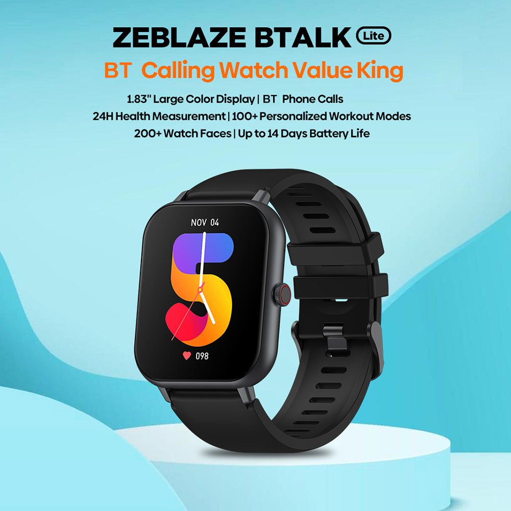 Buy Zeblaze Btalk Lite Bluetooth Calling Smart watch 24H Health Monitor 