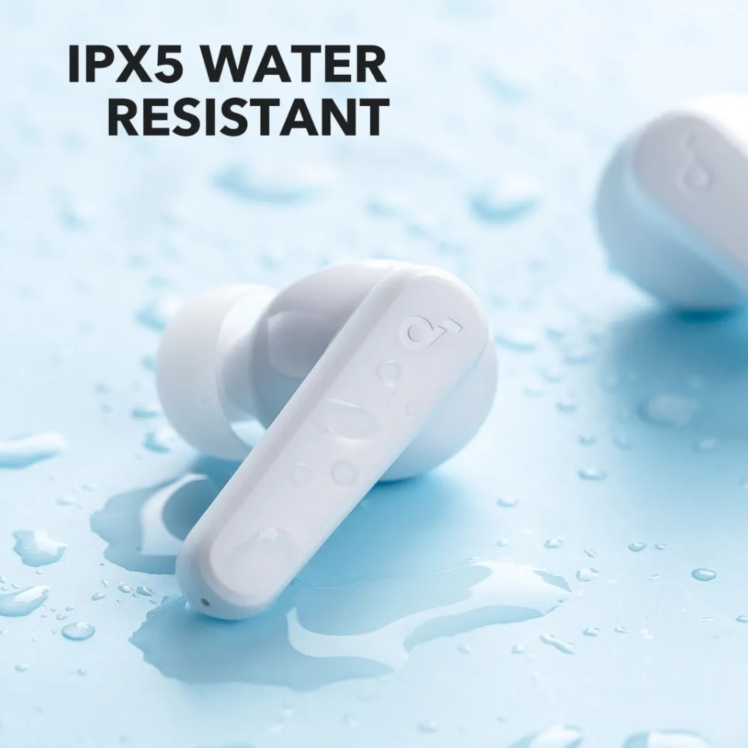 Get Soundcore Anker R50i TWS earbuds with IPX5 water resistance perfect for gym workouts and running