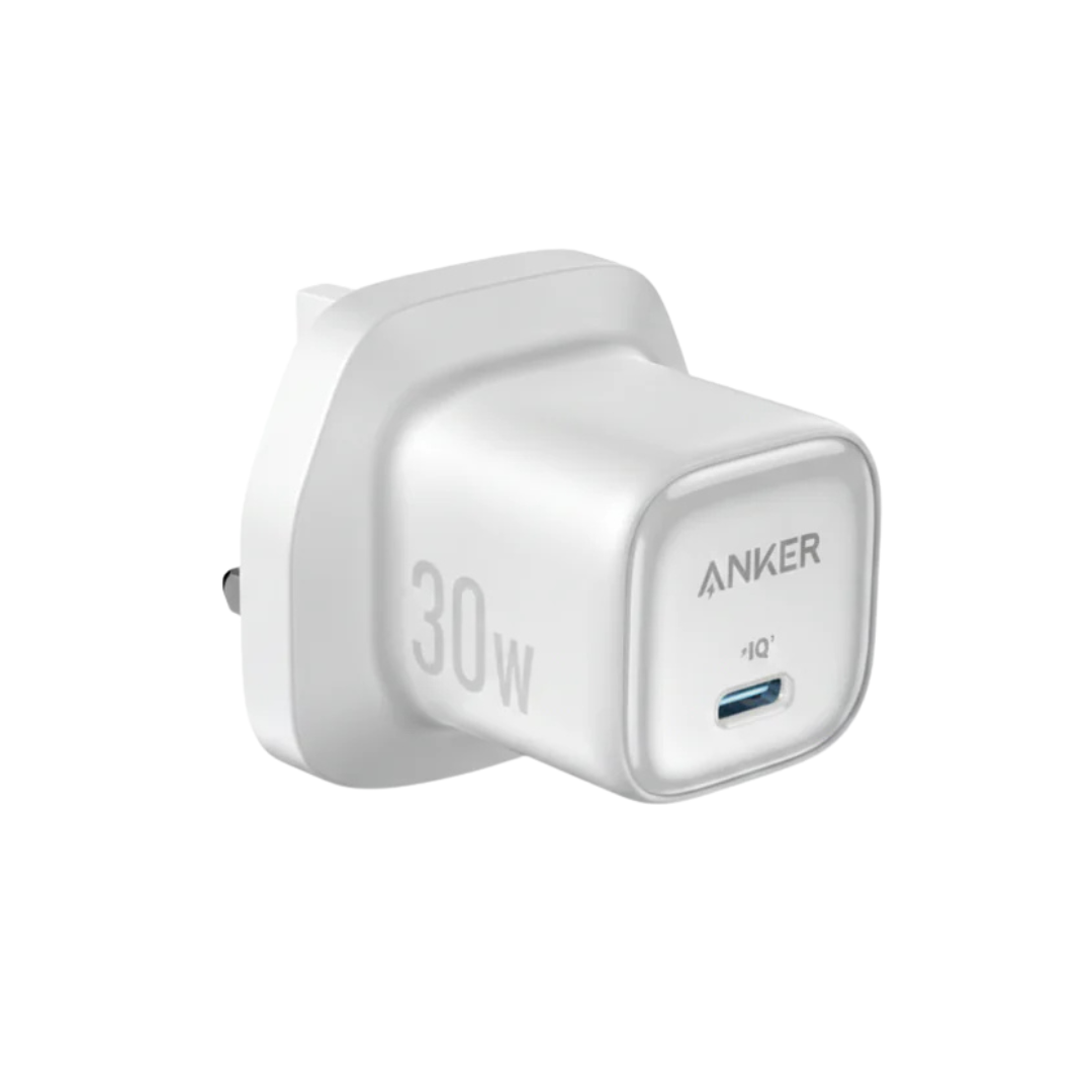 Shop now Anker 30W USB-C PD charger for iPhone and Samsung – safe low temperature fast charging Nepal
