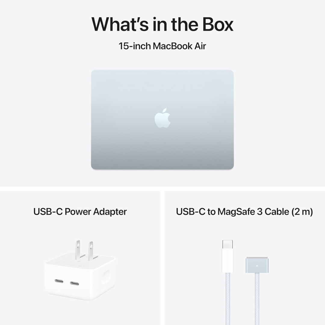 Shop now Apple MacBook Air M4 15 inch laptop with macOS Sequoia and AI powered M4 chip