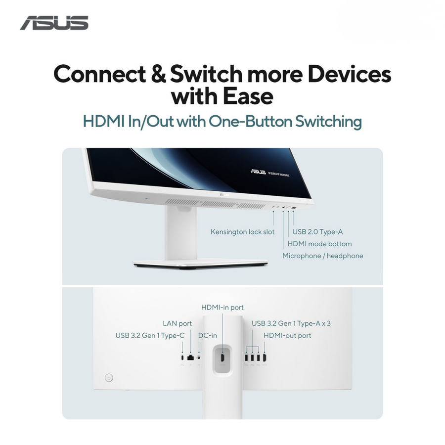 ASUS V400 AiO 23.8-Inch All-In-One Desktop PC