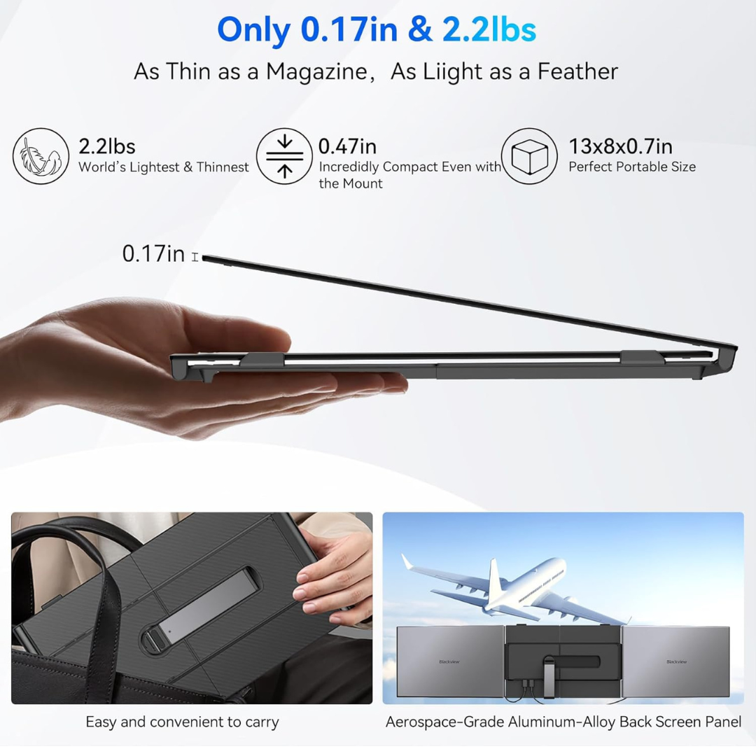 Get triple screen setup with Blackview DCM6 laptop extender in Nepal