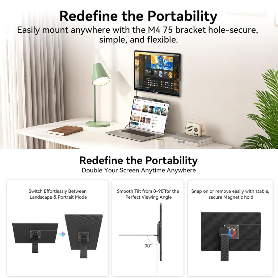 Blackview Table 9 16 inch monitor with 360 degree Mag-Spin stand – buy now Nepal