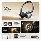 Get Bluetooth 6.0 headphones with 25dB Active Noise Cancellation and 80 hour playback in Nepal