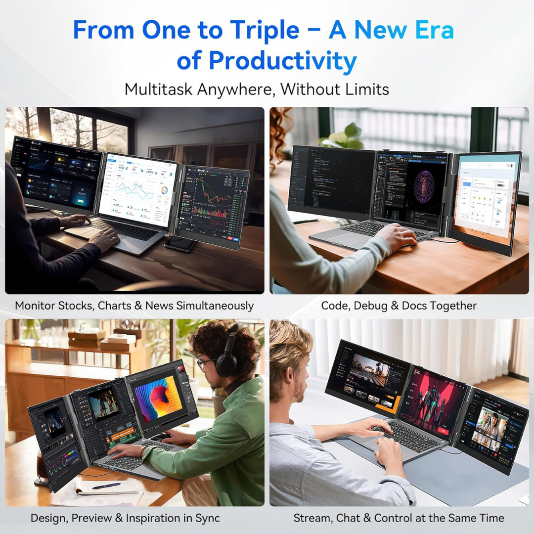 Shop now Blackview DCM6 triple monitor for office work Nepal