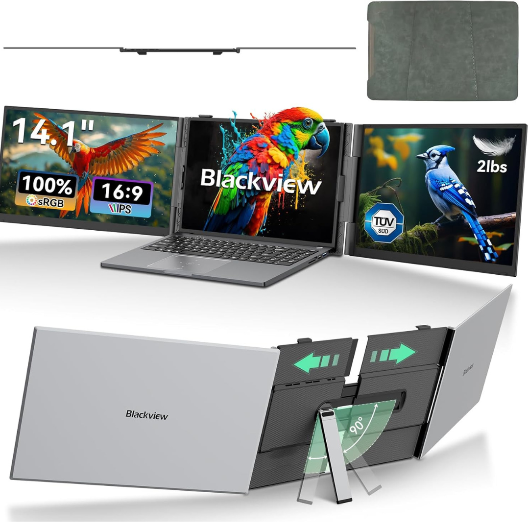 Shop now 14 inch FHD Blackview DCM6 portable monitor for work in Nepal