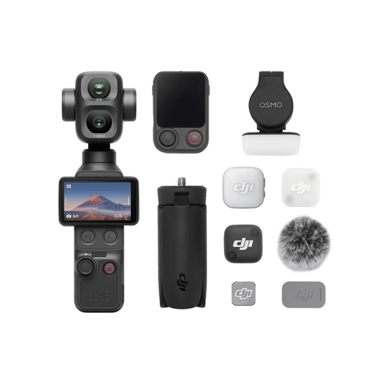 Buy DJI Osmo Pocket 4P in Nepal with 1-inch CMOS sensor, 4K 240fps video and complete vlogging kit.