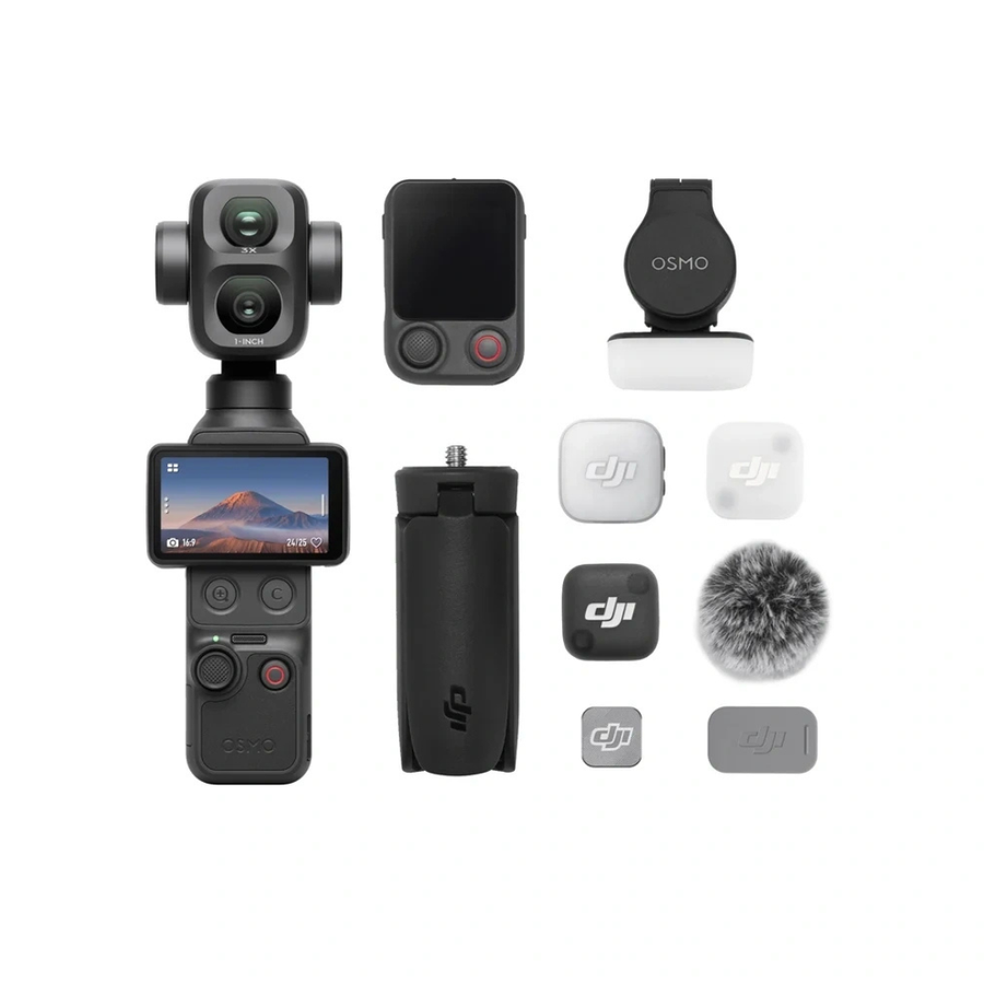 Buy DJI Osmo Pocket 4P in Nepal with 1-inch CMOS sensor, 4K 240fps video and complete vlogging kit.