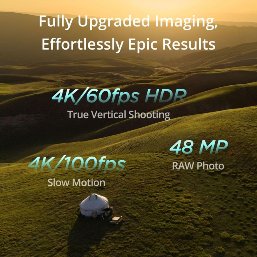 Get DJI Mini 4 Pro 1 by 1.3 inch CMOS sensor 4K HDR video drone